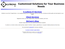 Tablet Screenshot of c-lutions.com